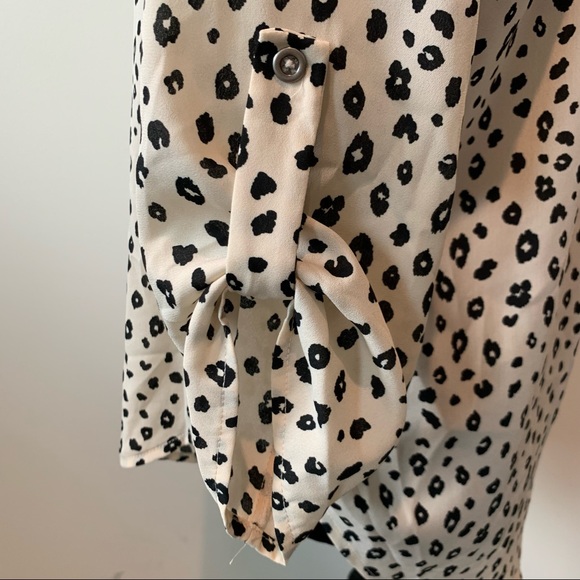 Black and Cream Cheetah Print Tunic - Picture 4 of 4